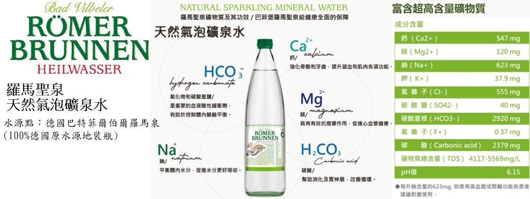 羅馬氣泡礦泉水